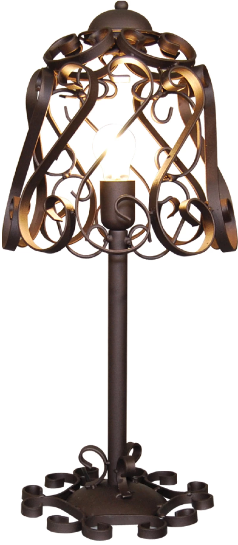 HL-3586-1T LEWIS WORN COPPER GREEN TABLE LAMP HOMELIGHTING 77-4021