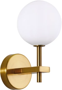 SE21-GM-16 ROYALE GOLD MATT OPAL GLASS WALL LAMP Β1 HOMELIGHTING 77-8285