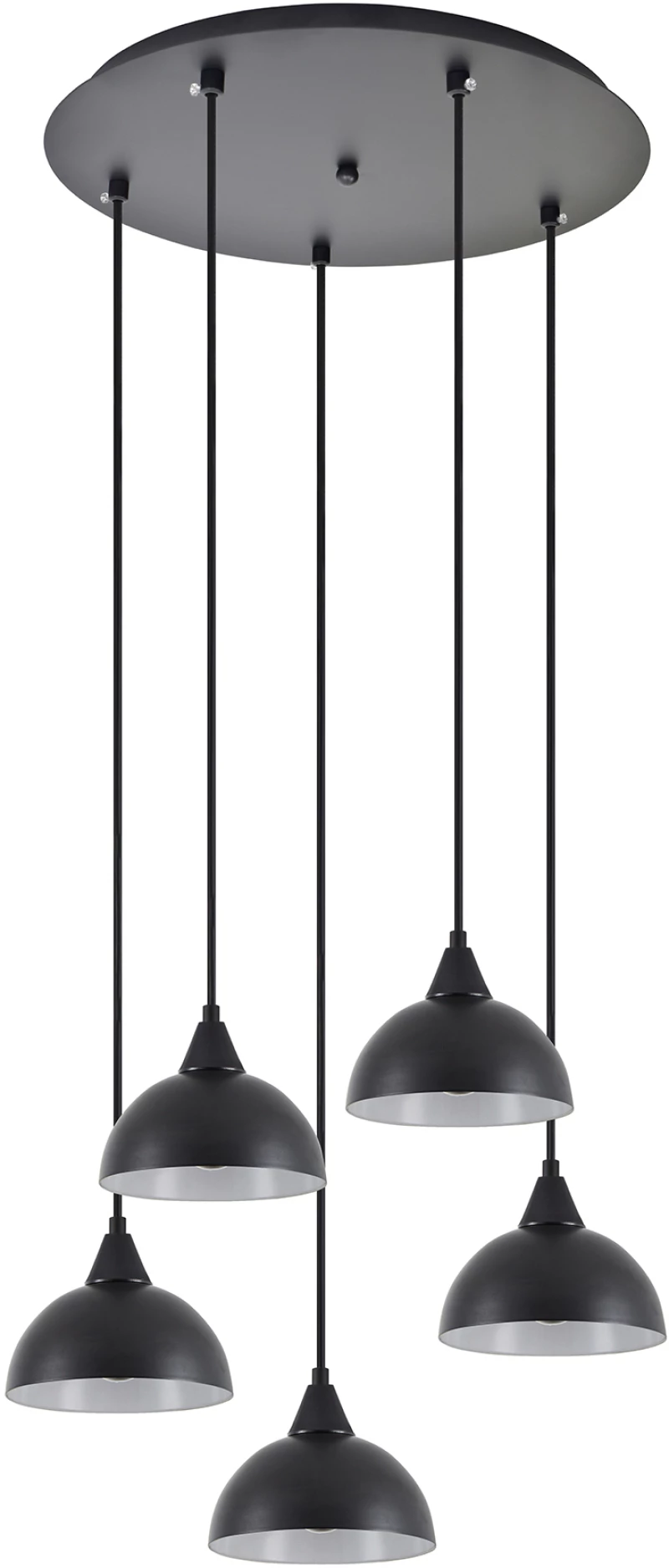 SE21-BL-B10-5BL-MS3 ADEPT PENDANT Black Metal Shade + HOMELIGHTING 77-9058