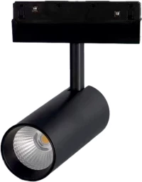 ΜΑΥΡΟ ΜΑΤ ΜΑΓΝΗΤΙΚΟ ΣΠΟΤ 48V DC 7W 4000K 600LM 36° OSRAM RA90 Φ50*90MM ACA HUBE740B