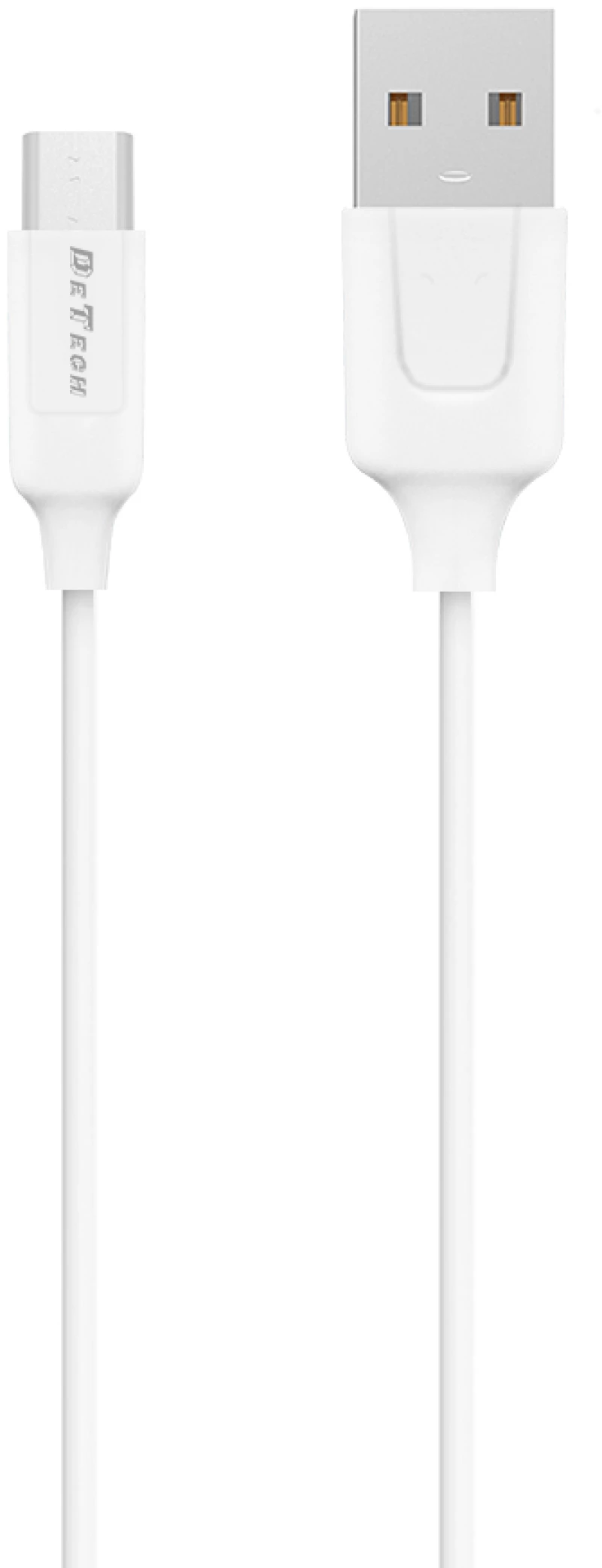 Φορτιστής δικτύου, DeTech, DE-09M, 5V/2.4A, 220V, Universal, 2 x USB, καλώδιο Micro USB, 1.0m, λευκό - 14140