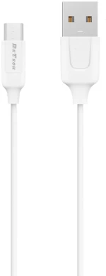 Φορτιστής δικτύου, DeTech, DE-09M, 5V/2.4A, 220V, Universal, 2 x USB, καλώδιο Micro USB, 1.0m, λευκό - 14140