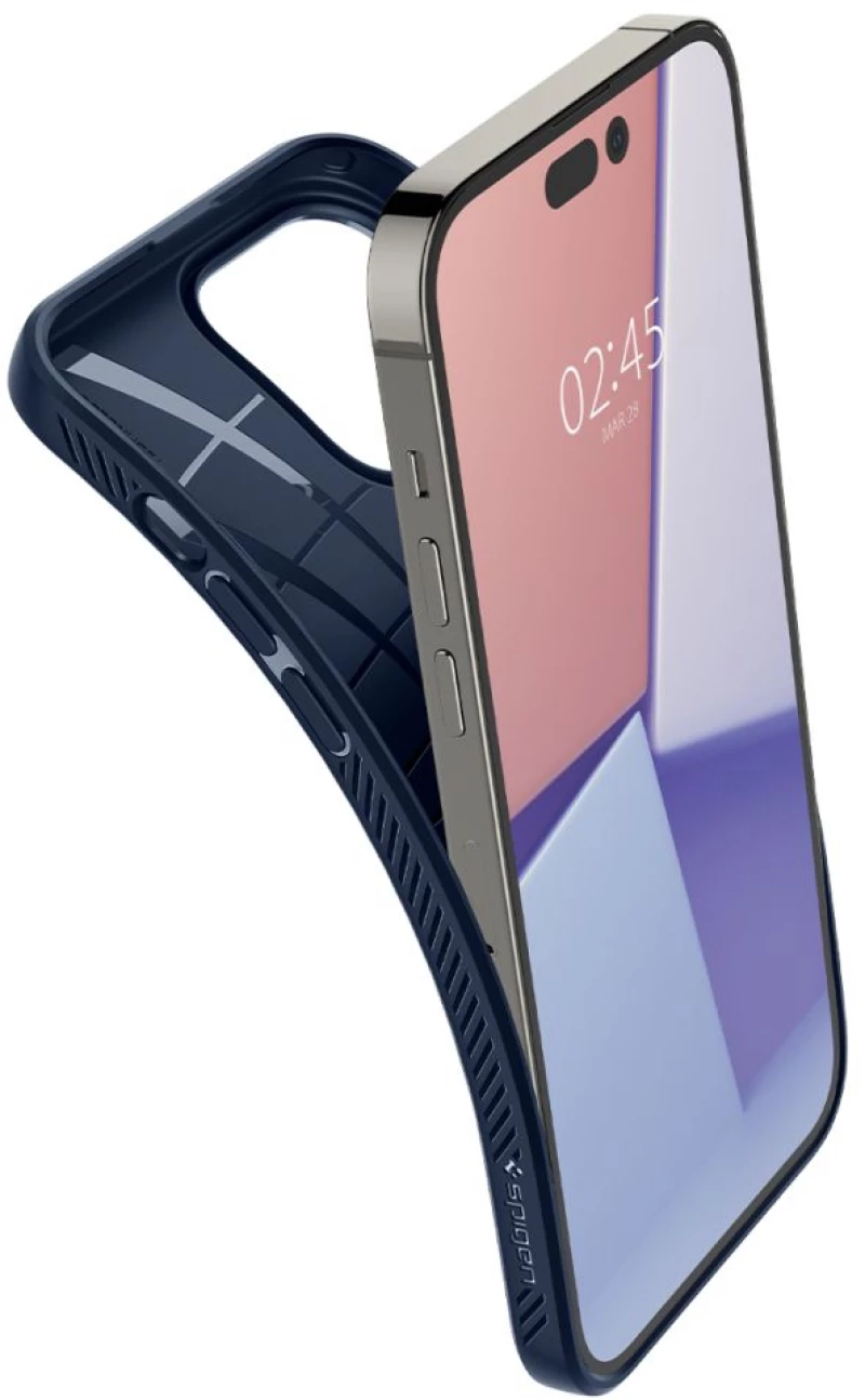 Spigen Husa pentru iPhone 14 Pro Max - Spigen Liquid Air - Navy Blue 8809811863451