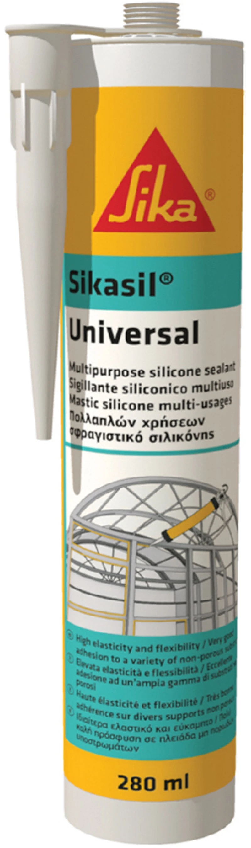 SIKA SIKASIL UNIVERSAL ΣΙΛΙΚΟΝΗ ΓΕΝΙΚΗΣ ΧΡΗΣΗΣ - ΛΕΥΚΟ-ΧΡΩΜΑ 449300 ΤΕΜΑΧΙΟ
