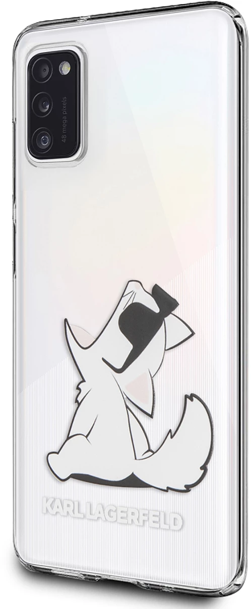 Silicon Case Karl Lagerfeld Choupette Fun for Samsung Galaxy A41 Transparent KLHCA41CFNRC (EU Blister) 300989 3700740478813