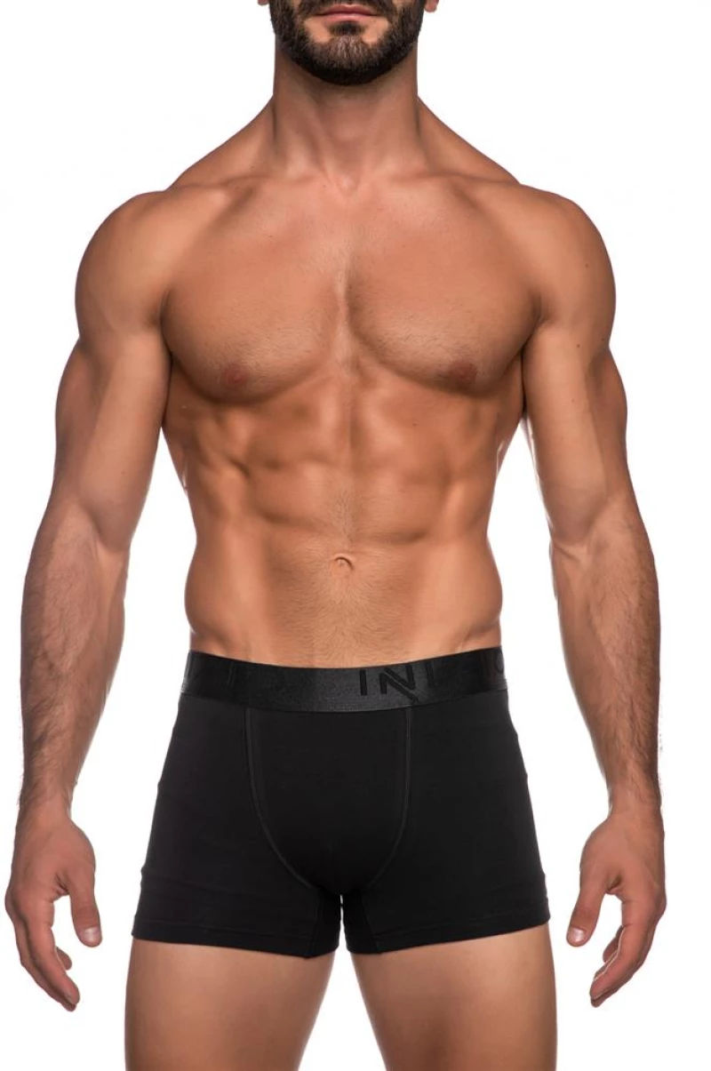 ΜΑΥΡΟ BOXER ΜΕ ΕΞΩΤΕΡΙΚΟ ΛΑΣΤΙΧΟ ΚΑΙ LOGO ΙΝΙΖΙΟ 44000 ΜΑΥΡΟ