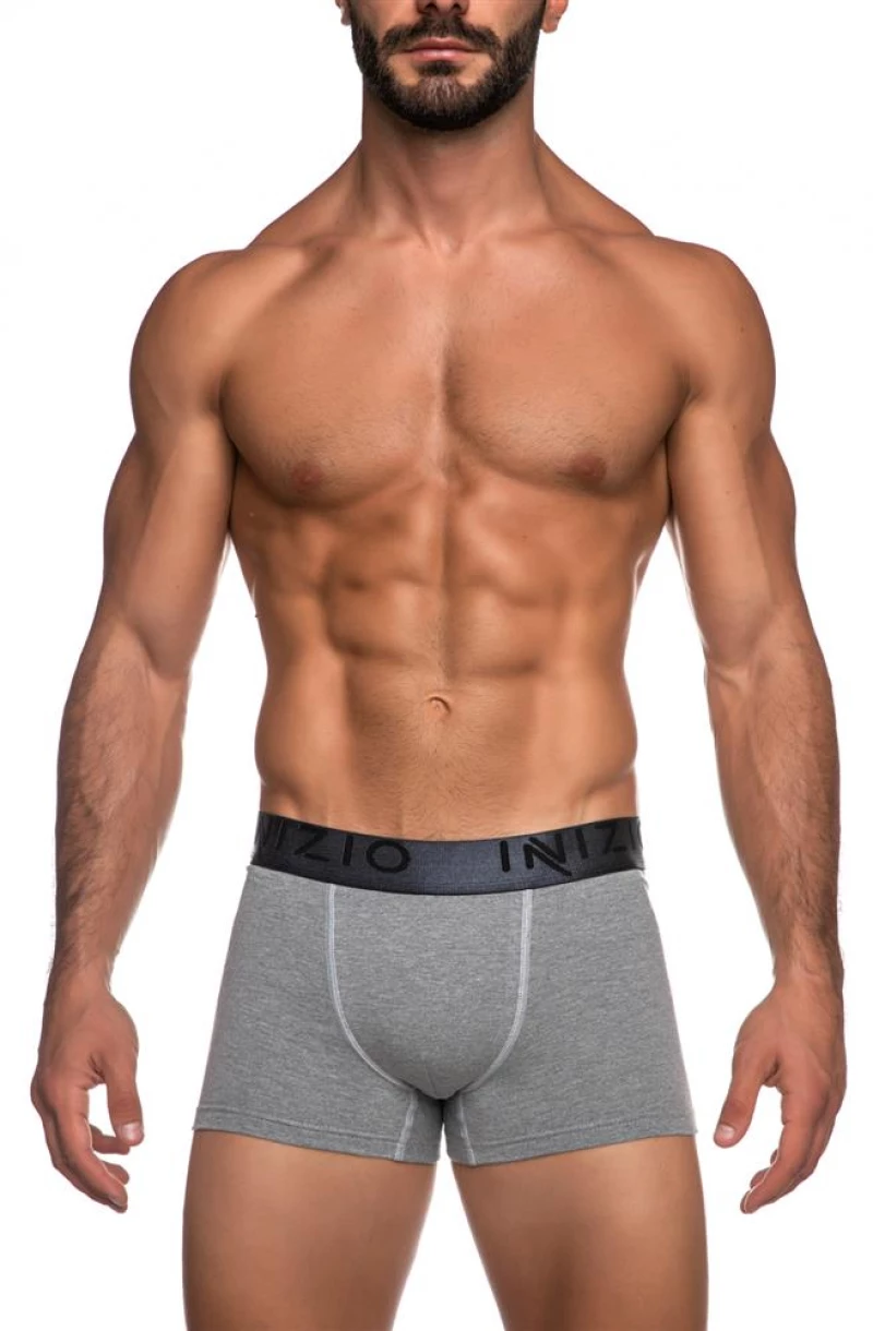 INIZIO COLOR BOXER ΜΕ ΕΞΩΤΕΡΙΚΟ ΛΑΣΤΙΧΟ 44100 ΓΚΡΙ/ΑΝΘΡΑΚΙ
