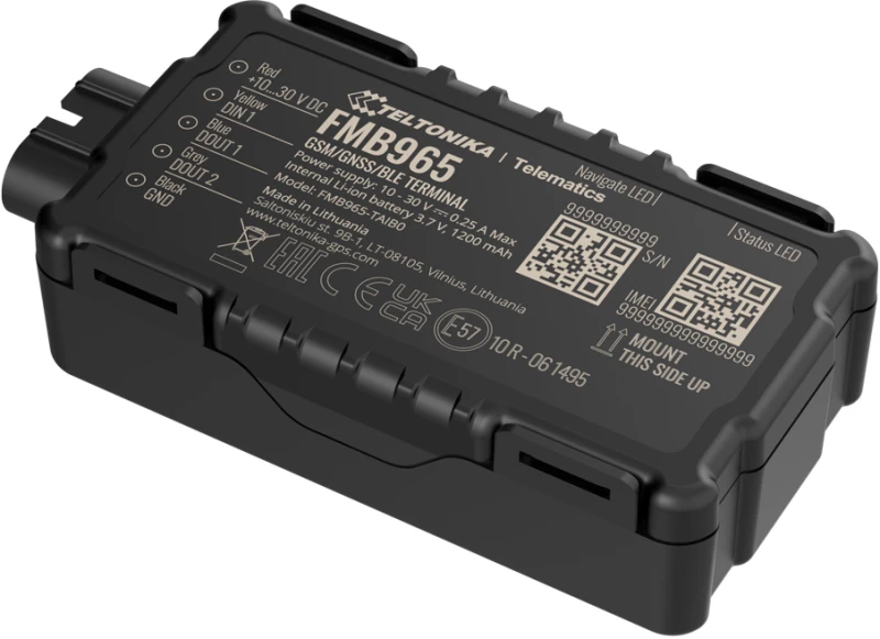 TELTONIKA GPS Tracker για μηχανές FMB965, GSM/GPRS/GNSS, Bluetooth