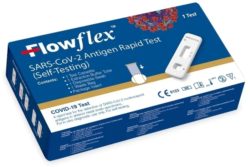 5 Τεμάχια Acon FlowFlex Τεστ Ανίχνευσης COVID-19 με Ρινικό Δείγμα Covid-19 Antigen Rapid Test