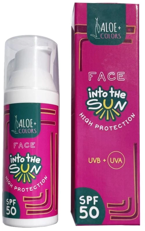 Aloe+ Colors Into The Sun Face Sunscreen Spf 50 Αντηλιακή Κρέμα Προσώπου 50ml