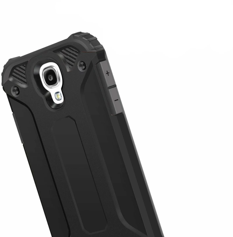 Techsuit Husa pentru Samsung Galaxy S4 i9500 - Techsuit Hybrid Armor - Black 5949419060692