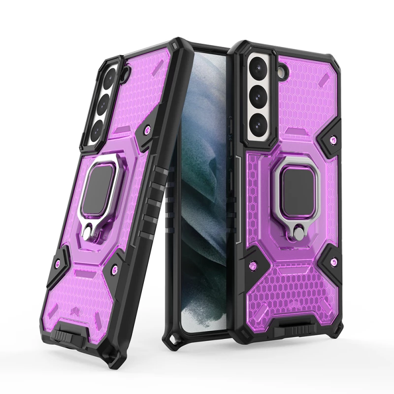 Techsuit Husa pentru Samsung Galaxy S22 Plus 5G - Techsuit Honeycomb Armor - Rose-Violet 5949419028227