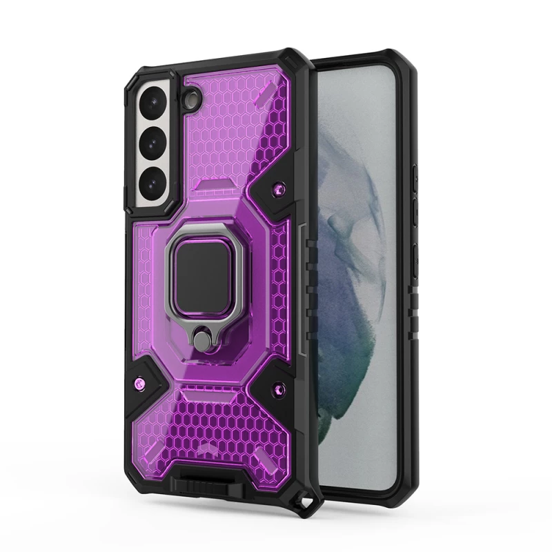 Techsuit Husa pentru Samsung Galaxy S22 Plus 5G - Techsuit Honeycomb Armor - Rose-Violet 5949419028227