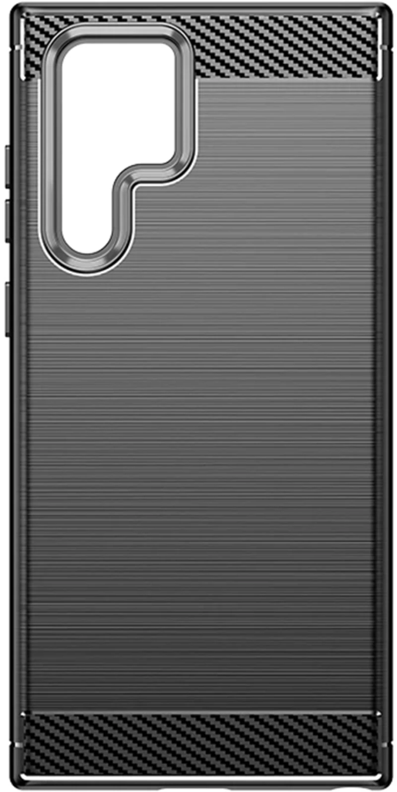 Techsuit Husa pentru Samsung Galaxy S22 Ultra 5G - Techsuit Carbon Silicone - Black 5949419027824