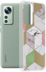 Techsuit Husa pentru Xiaomi 12 / 12X - Techsuit Marble Series - Purple Hex 5949419022232