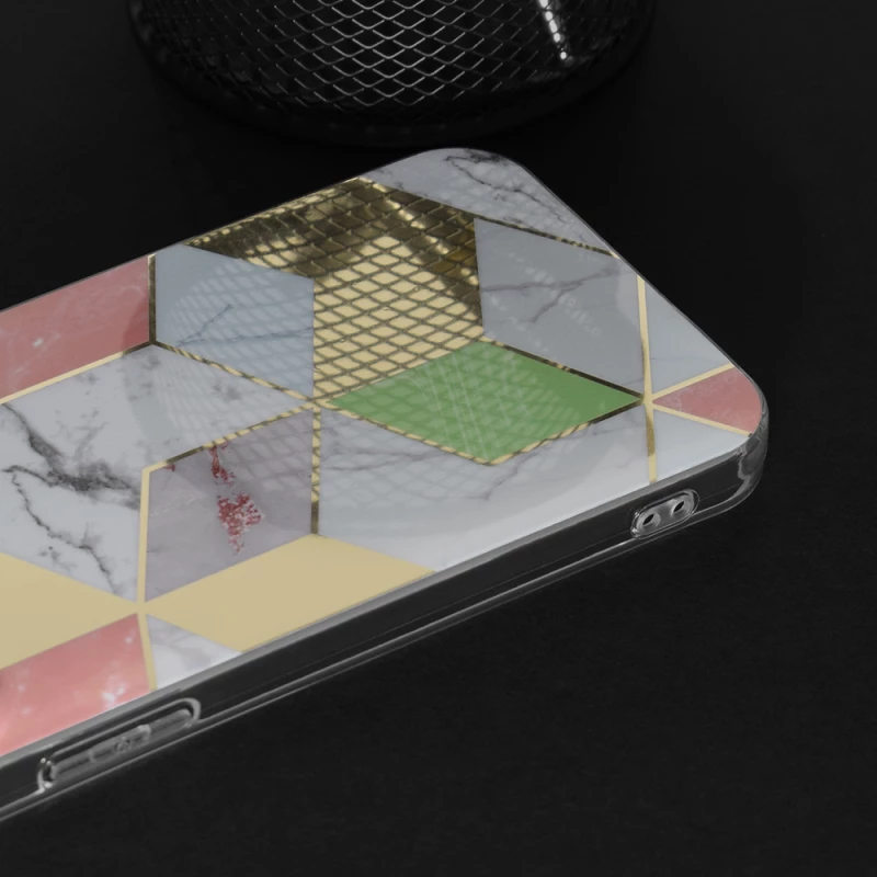 Techsuit Husa pentru Xiaomi 12 / 12X - Techsuit Marble Series - Purple Hex 5949419022232