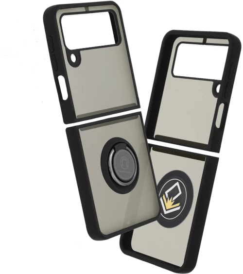 Techsuit Husa pentru Samsung Galaxy Z Flip3 5G - Techsuit Glinth - Black 5949419033528