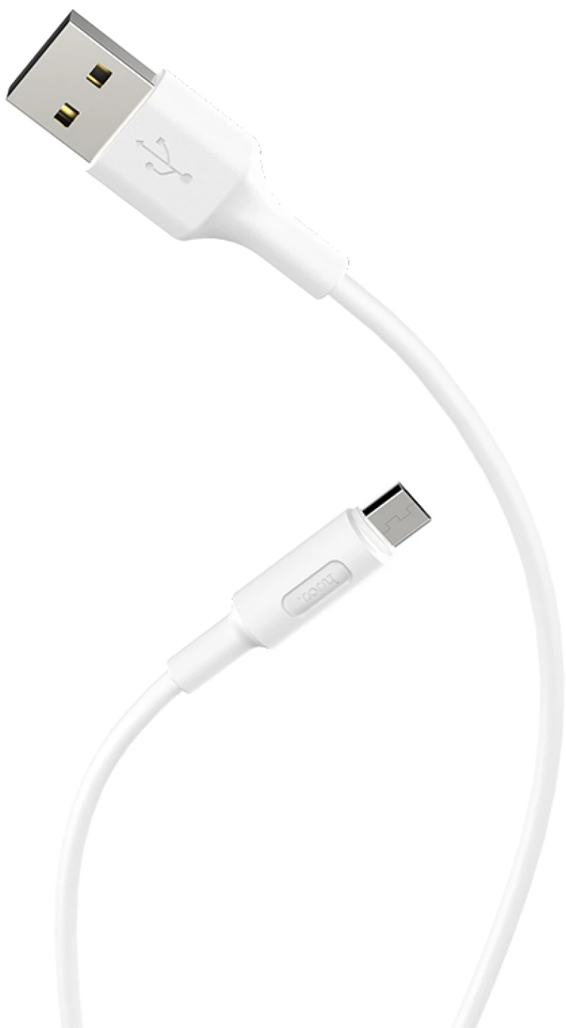 HOCO - X25 DATA CABLE microUSB 1m WHITE HOC-X25m-W 41250