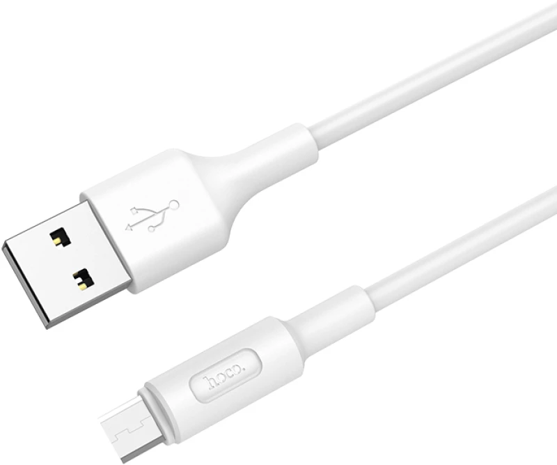 HOCO - X25 DATA CABLE microUSB 1m WHITE HOC-X25m-W 41250