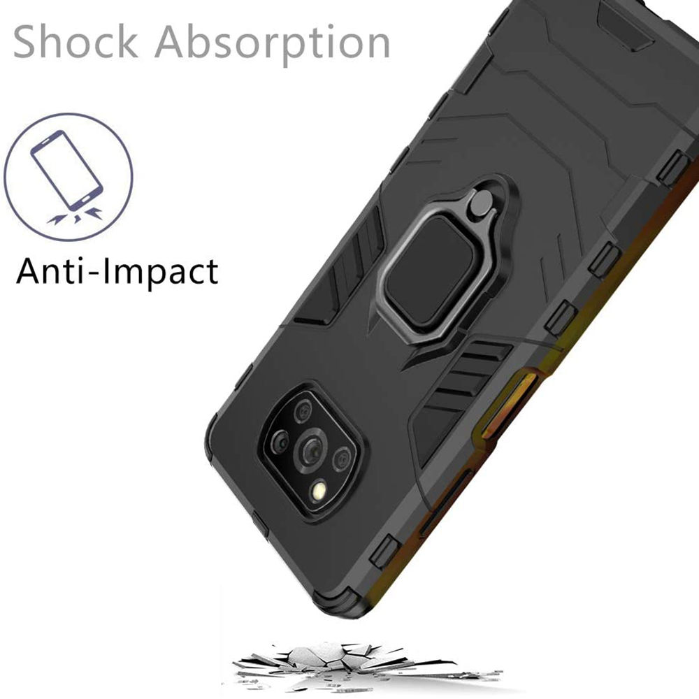 Techsuit Husa pentru Xiaomi Poco X3 / Poco X3 NFC / Poco X3 Pro - Techsuit Silicone Shield - Black 5949419044920