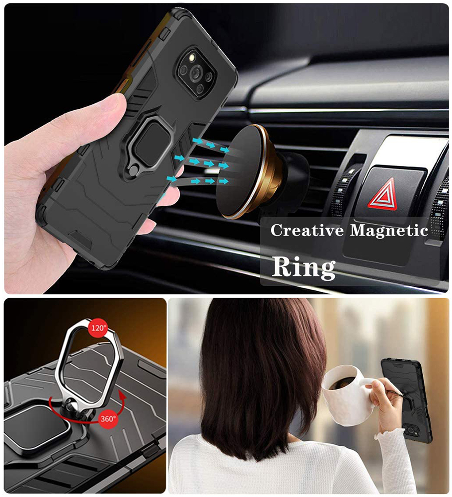 Techsuit Husa pentru Xiaomi Poco X3 / Poco X3 NFC / Poco X3 Pro - Techsuit Silicone Shield - Black 5949419044920