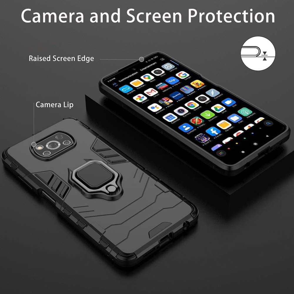 Techsuit Husa pentru Xiaomi Poco X3 / Poco X3 NFC / Poco X3 Pro - Techsuit Silicone Shield - Black 5949419044920