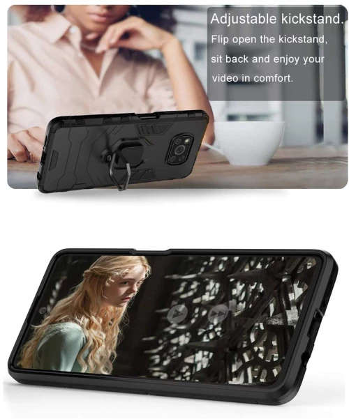 Techsuit Husa pentru Xiaomi Poco X3 / Poco X3 NFC / Poco X3 Pro - Techsuit Silicone Shield - Black 5949419044920