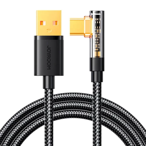 Joyroom Angle Cable to USB-A / Type-C / 3A / 1.2m Joyroom S-UC027A6 (black) 044995
