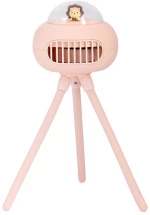 Remax Remax UFO Stroller portable fan with 1200 mAh battery (pink) 047423