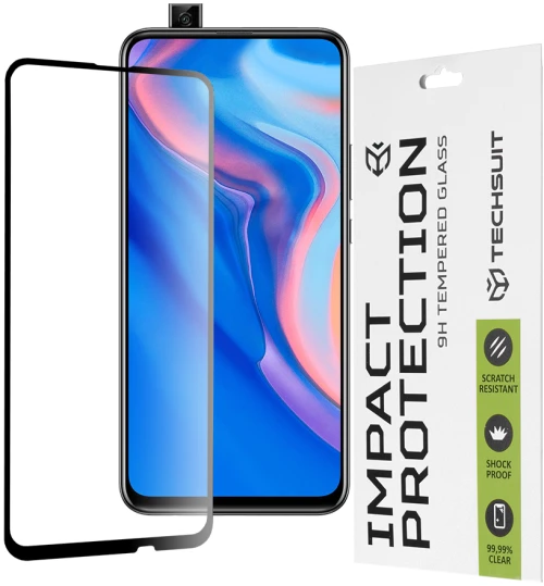 Techsuit Folie pentru Huawei P Smart Z / Y9 Prime 2019 - Techsuit 111D Full Cover / Full Glue Glass - Black 5949419041691