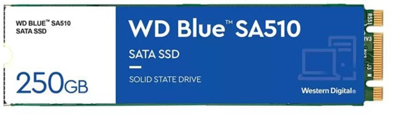 Western Digital Blue SA510 SATA SSD 250GB M.2 2280 (WDS250G3B0B)