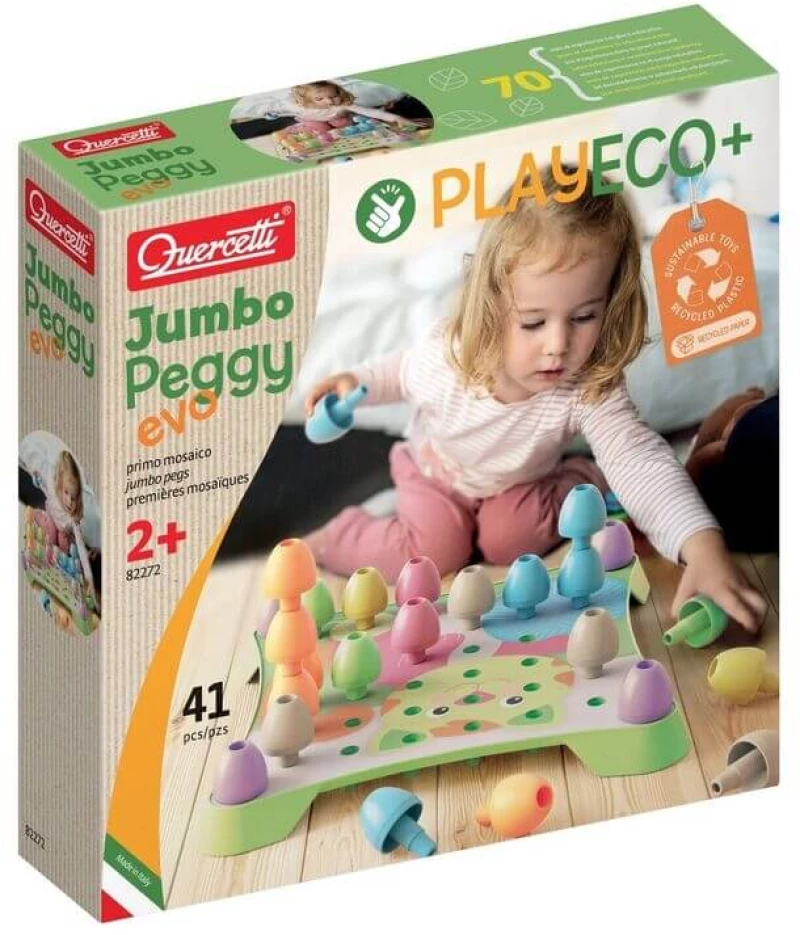 Ψηφιδωτή Κατασκευή Jumbo Peggy Evo - Quercetti Play Eco+ (82272)