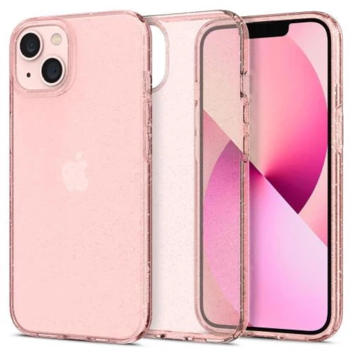 Θήκη TPU Spigen Liquid Crystal Apple iPhone 13 mini Glitter Ροζ 8809811850611