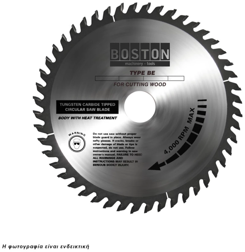 BOSTON ΔΙΣΚΟΣ ΚΟΠΗΣ ΞΥΛΟΥ Φ180/30 mm - Z40 48182