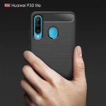 Techsuit Husa pentru Huawei P30 Lite / P30 lite New Edition - Techsuit Carbon Silicone - Black 5949419061873