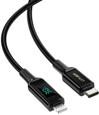 Acefast Cable USB-C to Lightning Acefast C6-01, 1.2m (black) 048672