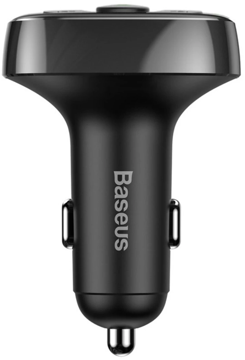 Baseus Incarcator Auto cu Modulator FM 2xUSB, 3.4A - Baseus T Typed S-09A (CCMT000001) - Black 6932172626976