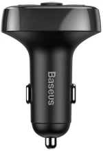 Baseus Incarcator Auto cu Modulator FM 2xUSB, 3.4A - Baseus T Typed S-09A (CCMT000001) - Black 6932172626976