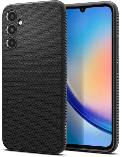 Spigen Husa pentru Samsung Galaxy A34 5G - Spigen Liquid Air - Matte Black 8809896742634