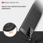 Techsuit Husa pentru Samsung Galaxy Note 20 Ultra / Note 20 Ultra 5G - Techsuit Carbon Silicone - Black 5949419062344