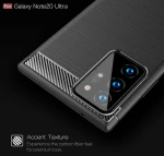 Techsuit Husa pentru Samsung Galaxy Note 20 Ultra / Note 20 Ultra 5G - Techsuit Carbon Silicone - Black 5949419062344