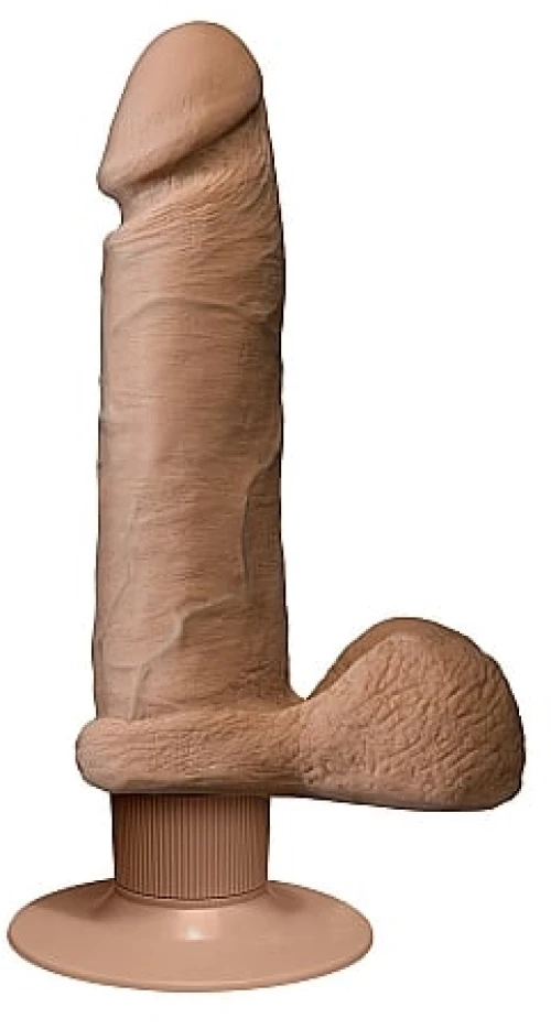 Vibrating ULTRASKYN Dildo - Brown