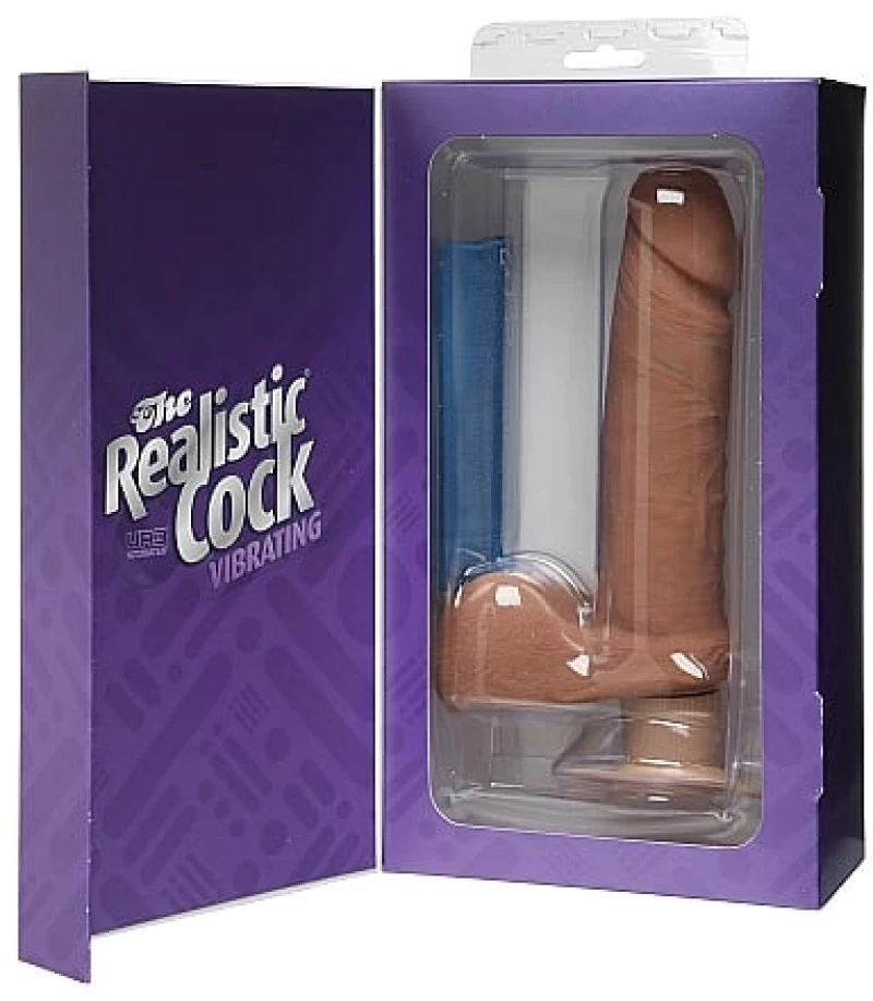 Vibrating ULTRASKYN Dildo - Brown