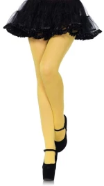 Nylon opaque pantyhose Yellow