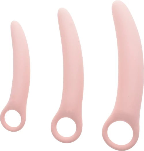 Σετ από 3 Ομοιώματα Πέους Super Flexible Dildo - Ροζ