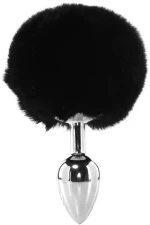Μικρή Πρωκτική Σφήνα Bunny Silver/Black