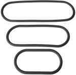 3 - Pack Silicone Slim  Wrap Ring - Black