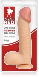 Ρεαλιστικό Ομοίωμα Πέους Captain Red The Super Cock 29 cm