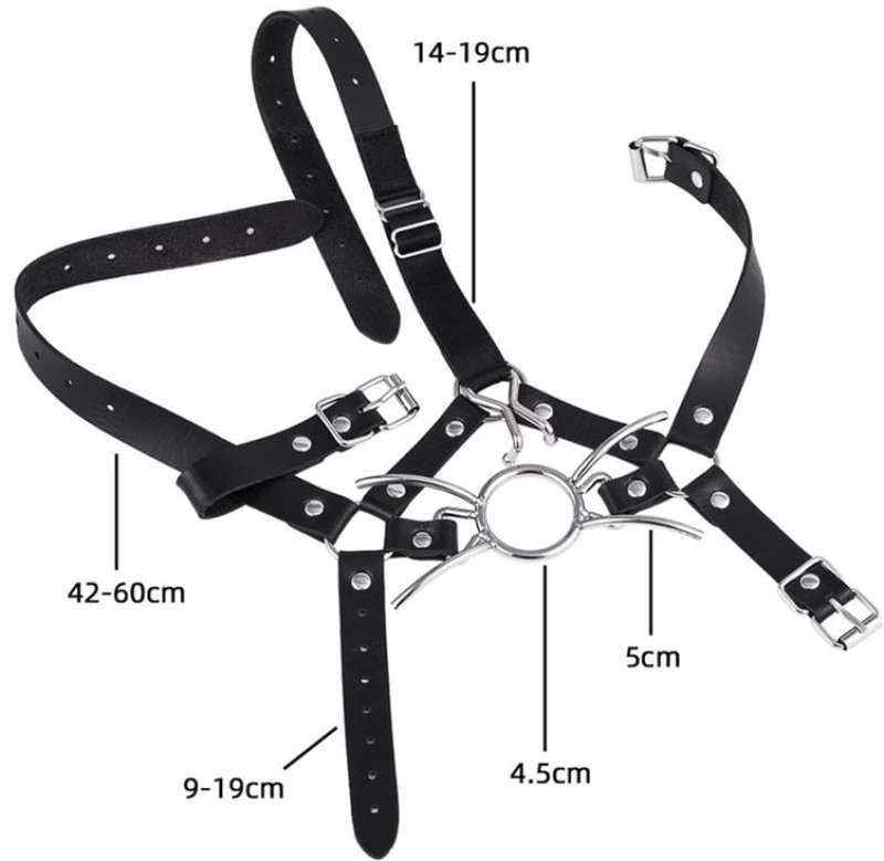 Spider gag with nose hook