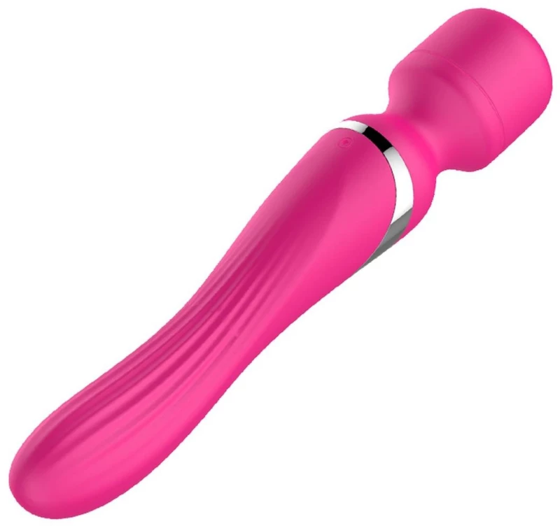 Διπλό Δονούμενο Ραβδί Wand Massager - Ροζ